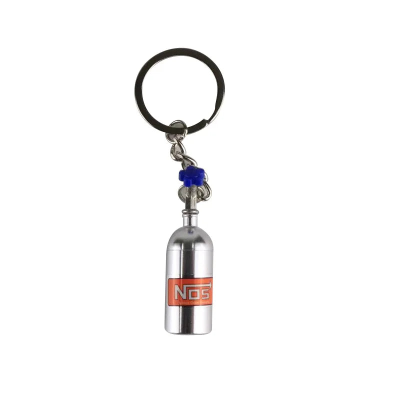 NOS bottle keychain