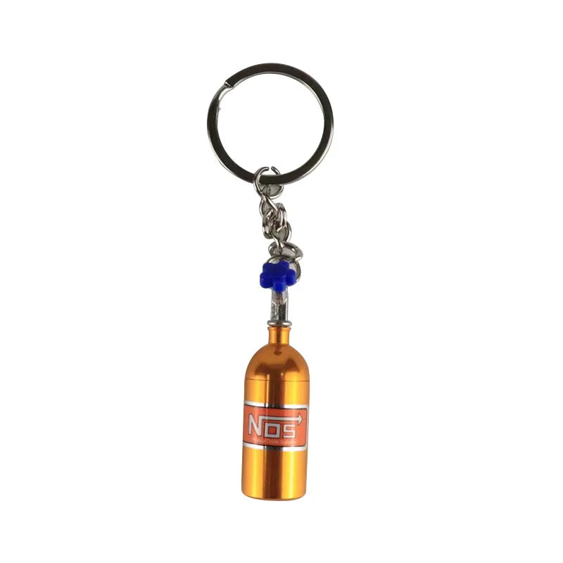 NOS bottle keychain