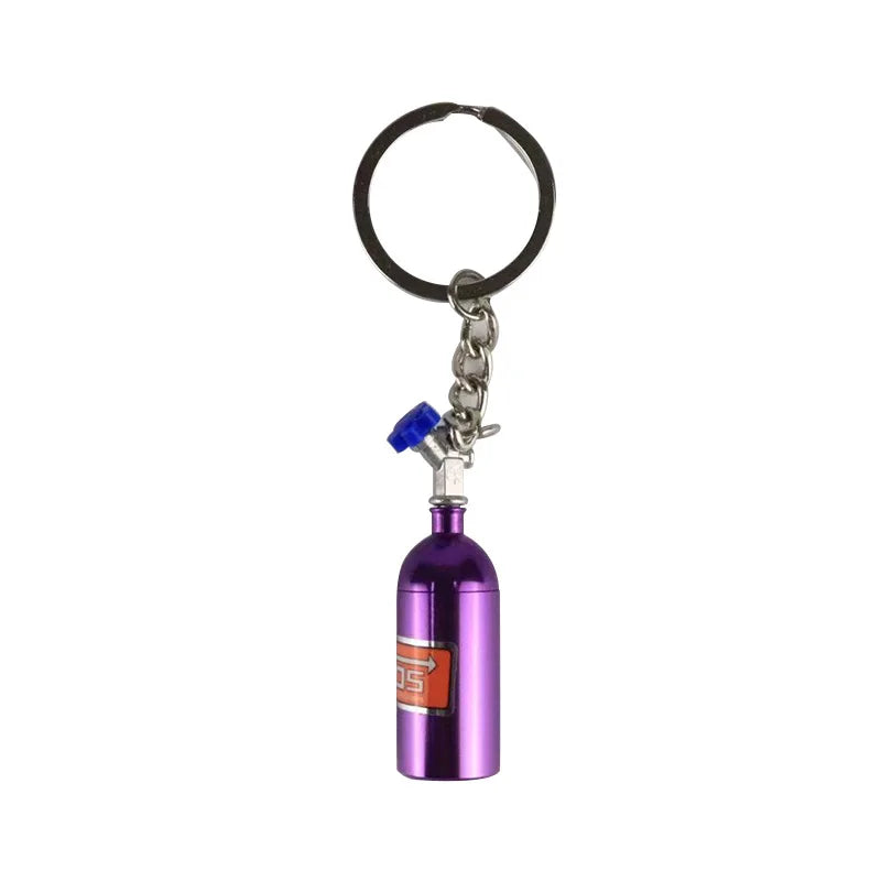 NOS bottle keychain