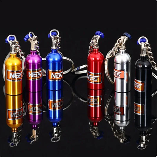 NOS bottle keychain
